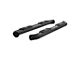 Big Step 4-Inch Round Side Step Bars; Textured Black (07-18 Silverado 1500 Crew Cab)