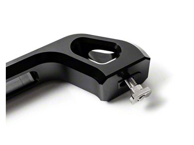 Billet A-Pillar/Roof Grab Handle; Black Anodized (99-06 Silverado 1500)