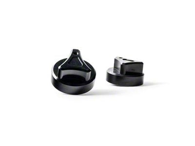 Billet Dual Zone Climate Control Knobs for Manual Slider Controls; Black Anodized (03-06 Silverado 1500)