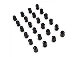 Black Bulge Acorn Lug Nut Kit; 14mm x 1.5; Set of 24 (99-25 Silverado 1500)