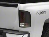 Raxiom LED Tail Lights; Black Housing; Clear Lens (07-13 Silverado 1500)