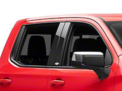 Putco Black Platinum Pillar Posts with Bowtie Logo (19-24 Silverado 1500 Double Cab, Crew Cab)