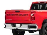 Putco Black Platinum Tailgate Insert Letters; Stamped Version (19-25 Silverado 1500)