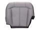 Replacement Bottom Seat Cover; Driver Side; Dark Pewter/Gray Leather with Graphite Carpet Trim (00-02 Silverado 1500)