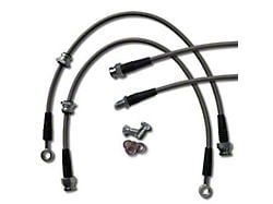 Braided Stainless Steel Brake Line Kit; Front and Rear (09-13 Silverado 1500 w/ 9.50-Inch Axle)