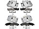 Brake Calipers with Ceramic Brake Pads; Front and Rear (01-06 Silverado 1500 w/ Dual Piston Rear Calipers)