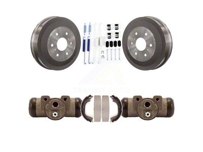 Brake Drum, Shoe, Spring and Cylinder Kit; Rear (10-13 Silverado 1500 w/ Rear Drum Brakes)