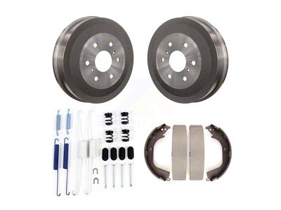 Brake Drum, Shoe and Spring Kit; Rear (10-13 Silverado 1500 w/ Rear Drum Brakes)