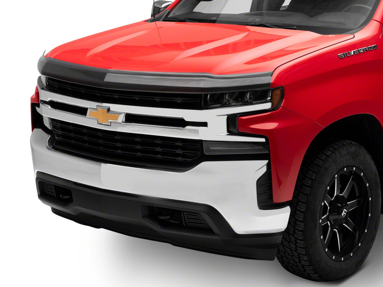 Silverado 1500 Hood Buggard; Carbon Fiber Look (19-25 Silverado 1500 ...