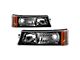 Bumper Lights; Black (03-06 Silverado 1500 w/o Body Cladding)