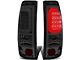 C-Bar LED Tail Lights; Chrome Housing; Smoked Lens (99-02 Silverado 1500 Fleetside)