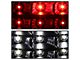 C-Shape LED Tail Lights; Black Housing; Clear Lens (99-02 Silverado 1500 Fleetside)