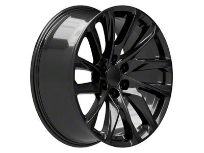 CA90 Gloss Black 6-Lug Wheel; 22x9; 28mm Offset (19-25 Silverado 1500)