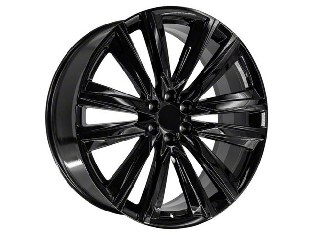 CA91 Black 6-Lug Wheel; 26x10; 28mm Offset (19-24 Silverado 1500)