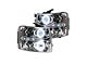 CCFL Halo Projector Headlights; Chrome Housing; Clear Lens (07-13 Silverado 1500)