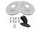 Ceramic 6-Lug Brake Rotor and Pad Kit; Front (05-06 Silverado 1500 w/ Rear Drum Brakes)