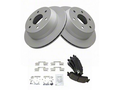 Ceramic 6-Lug Brake Rotor and Pad Kit; Rear (99-06 Silverado 1500)