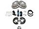 Ceramic 6-Lug Brake Rotor, Pad and Dust Shields Kit; Rear (99-06 Silverado 1500 w/ Single Piston Rear Calipers)