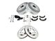 Ceramic 6-Lug Brake Rotor, Pad, Shoe and Drum Kit; Front and Rear (09-13 Silverado 1500 w/ Rear Drum Brakes)