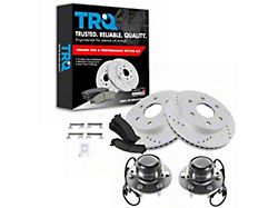 Ceramic Performance 6-Lug Brake Rotor, Pad and Wheel Bearing Kit; Front (99-04 2WD Silverado 1500)