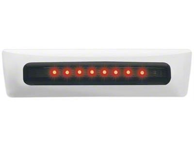 Chrome LED Non-Locking Tailgate Handle; Red LED; Smoked (07-13 Silverado 1500)