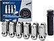 Chrome Lug Nuts with One Key; 14x1.5; Set of 24 (99-13 Silverado 1500)