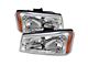 Crystal Headlights; Chrome Housing; Clear Lens (03-06 Silverado 1500)