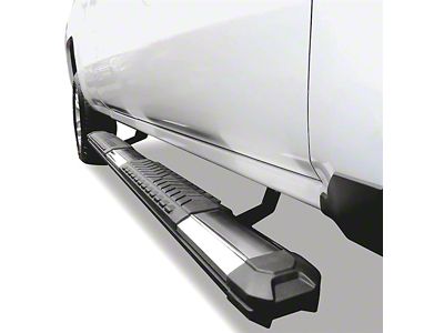 Cutlass Running Boards; Polished Aluminum (07-18 Silverado 1500 Extended/Double Cab)