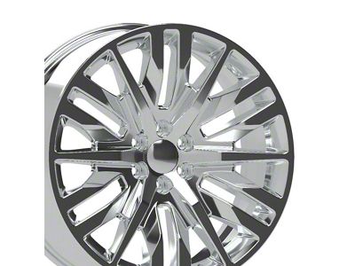 CV33 Chrome 6-Lug Wheel; 24x10; 28mm Offset (19-25 Silverado 1500)