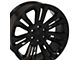 CV43 Black 6-Lug Wheel; 22x9; 24mm Offset (19-24 Silverado 1500)