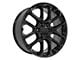 CV67 Black 6-Lug Wheel; 22x9; 28mm Offset (19-25 Silverado 1500)