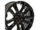 CV68 Black 6-Lug Wheel; 22x9; 28mm Offset (19-24 Silverado 1500)