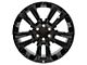 CV68 Black 6-Lug Wheel; 22x9; 28mm Offset (19-24 Silverado 1500)