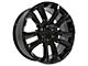 CV68 Black 6-Lug Wheel; 22x9; 28mm Offset (19-24 Silverado 1500)