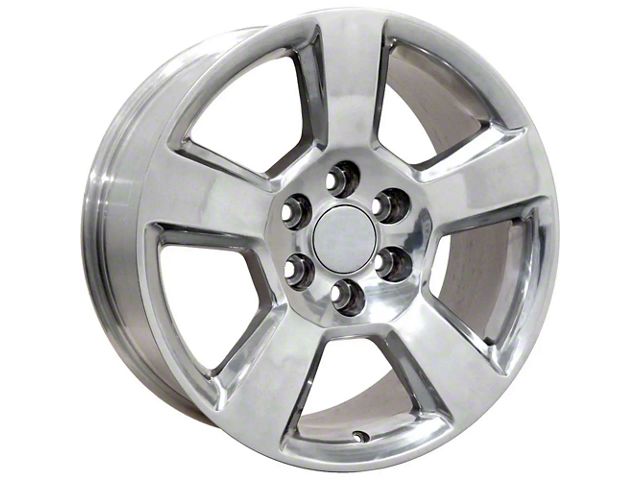 CV76 Polished 6-Lug Wheel; 20x9; 27mm Offset (19-24 Silverado 1500)