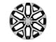 CV98B Black Machined 6-Lug Wheel; 22x9; 24mm Offset (19-25 Silverado 1500)