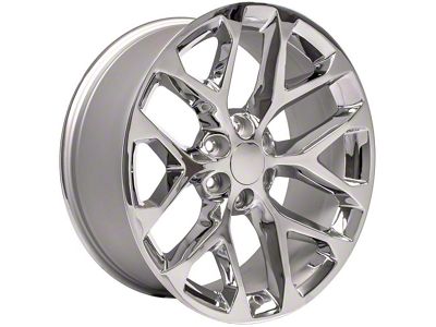 CV98B Chrome 6-Lug Wheel; 22x9; 24mm Offset (19-24 Silverado 1500)