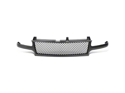 Diamond Mesh Grille; Matte Black (99-02 Silverado 1500)