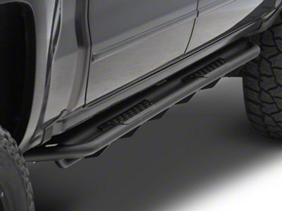 Go Rhino Dominator Xtreme DT Side Step Bars; Textured Black (07-18 Silverado 1500)