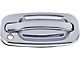 Exterior Door Handle; Front Right; All Chrome; Original Design; With Keyhole; Plastic (99-06 Silverado 1500)