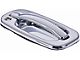 Exterior Door Handle; Front Right; All Chrome; Original Design; With Keyhole; Plastic (99-06 Silverado 1500)