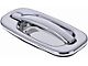 Exterior Door Handle; Front Right; All Chrome; Original Design; Without Keyhole; Plastic (99-06 Silverado 1500)