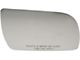 Door Mirror Glass; Without Backing Plate; Right; 5.188-Inch Tall; 9.125-Inch Wide; Adhesive Style (1999 Silverado 1500)