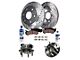 Drilled and Slotted 6-Lug Brake Rotor, Pad, Hub Assembly, Brake Fluid and Cleaner Kit; Front (07-13 2WD Silverado 1500)
