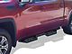 Drop Down Style Nerf Side Step Bars; Matte Black (19-24 Silverado 1500 Crew Cab)