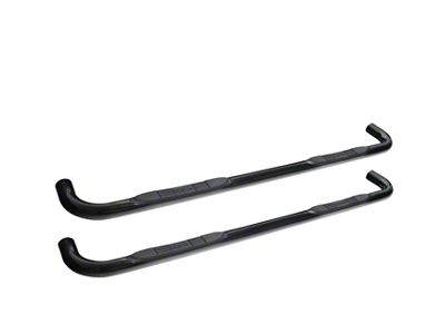 E-Series 3-Inch Nerf Side Step Bars; Black (19-25 Silverado 1500 Double Cab)