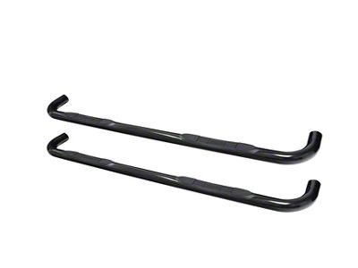 E-Series 3-Inch Nerf Side Step Bars; Black (19-25 Silverado 1500 Crew Cab)