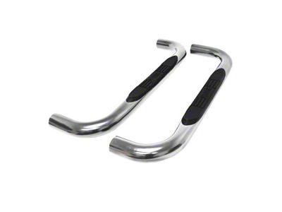 E-Series 3-Inch Nerf Side Step Bars; Stainless Steel (19-25 Silverado 1500 Regular Cab)