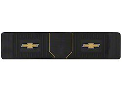 Elite Series Rear Floor Mat with Gold Bowtie Logo; Black (Universal; Some Adaptation May Be Required)