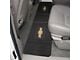 Elite Series Rear Floor Mat with Gold Bowtie Logo; Black (Universal; Some Adaptation May Be Required)